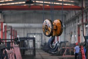 crane hook in the factory photo