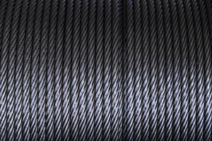 steel winching cable, heavy wire cable in heavy industrial use photo