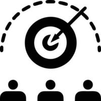 Target focus icon symbol design image, illustration of the success goal icon concept. EPS 10 vector