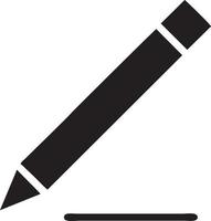 writing pen icon symbol in white background. Illustration of the sign pencil symbol vector image. EPS 10.