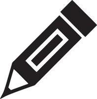 writing pen icon symbol in white background. Illustration of the sign pencil symbol vector image. EPS 10.