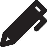 writing pen icon symbol in white background. Illustration of the sign pencil symbol vector image. EPS 10.