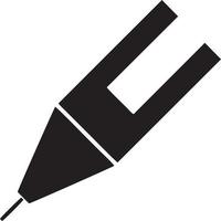 writing pen icon symbol in white background. Illustration of the sign pencil symbol vector image. EPS 10.