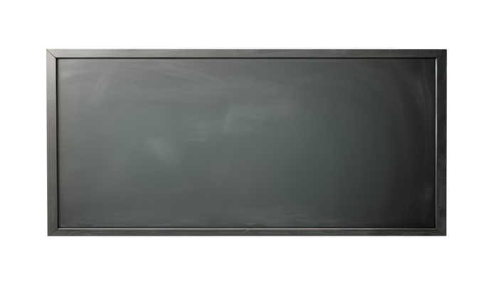 Chalk board isolated on transparent background. blackboard, chalkboard, PNG  file, cut out. AI Generated 27254815 PNG