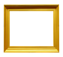 Blank antique gold picture frame. png