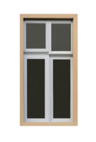 Closed window frame. png