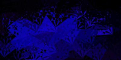 Dark Blue, Red vector backdrop with chaotic shapes.