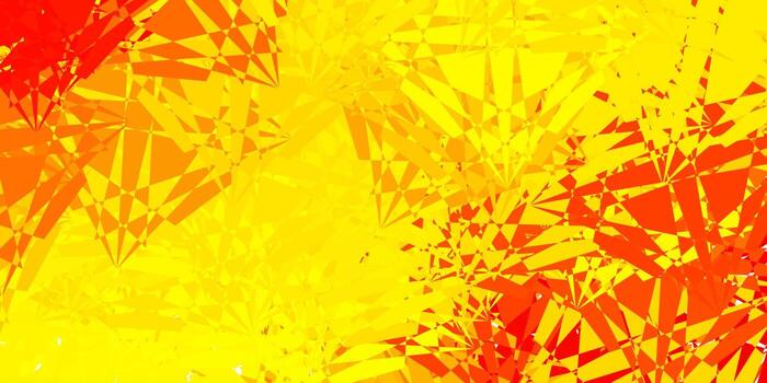 diseño de vector naranja claro con formas triangulares.