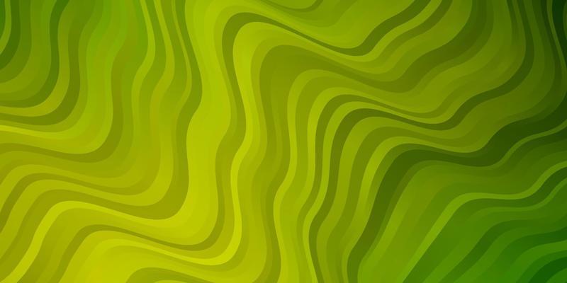 Light Green, Yellow vector texture with circular arc.