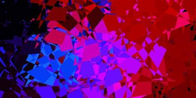 Dark blue, red vector texture with memphis shapes.