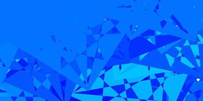 Dark BLUE vector backdrop with triangles, lines.