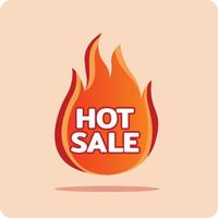 Hot sale price labels template designs with flame. vector