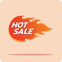 Hot sale price labels template designs with flame. vector