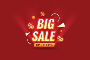 Vector sale banner promotion design