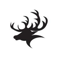 Deer and horns simple icon,illustration design template. vector