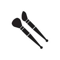 make up brush icon symbol,illustration design template. vector