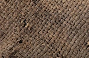 Burlap close-up. Rough canvas. Rough weave fabric background. photo