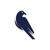animal halcón pájaro silueta creativo diseño vector