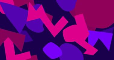 Purple Abstract Background with Geometric Shapes. Graphic Backdrop Animation video