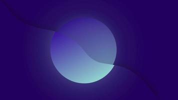 Blue abstract background with shape element, geometric backdrop. Moon night wallpaper video