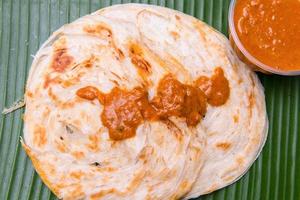 close up of indian chapati bread photo