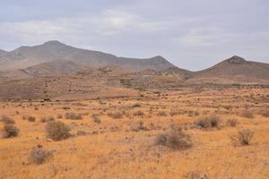 Scenic mountain landscape photo