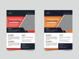 corporate flyer template vector