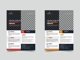 corporate flyer template vector