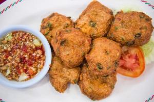 Fried fish-paste balls photo