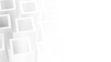 minimalistisch Weiß rotierend Würfel mit Kopieren Raum Bewegung Hintergrund. Schleife, voll hd korporativ Hintergrund. video