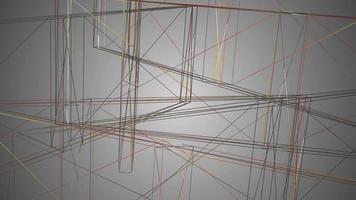 Abstract geometric wireframe lines motion background. Full HD and loopable. video