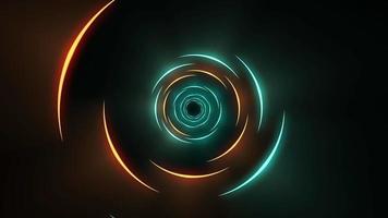 Green and Gold Spiral Circles Motion Background video