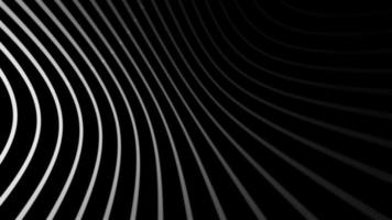 Black and white minimalist twisting circles motion background animation. video