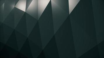 Dark minimalist low poly shapes motion background. video