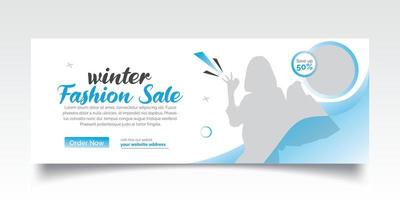 Fashion Sale Cover Design Template vector