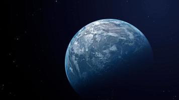 planeet aarde vanuit de ruimte video