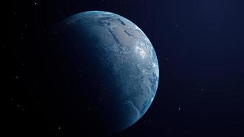 planeta tierra desde el espacio video