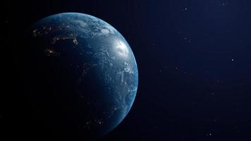planeet aarde vanuit de ruimte video