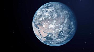 planète terre depuis l'espace video
