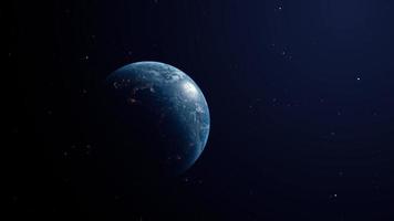 planeta terra do espaço video