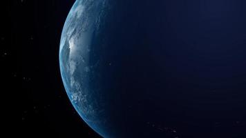 planète terre depuis l'espace video