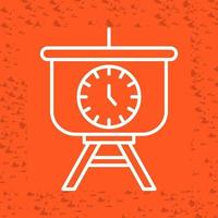 Time Manage Presentation Vector Icon