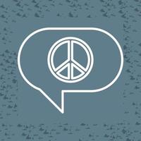 Peace Chat Vector Icon