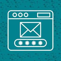 icono de vector de código de correo