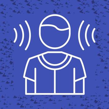 icono de vector de audición
