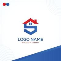 s real inmuebles hexágono hogar letra logo modelo en moderno creativo mínimo estilo vector diseño