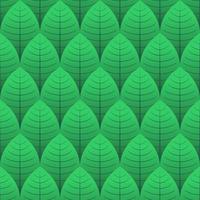 Seamless design of green leaf background vector