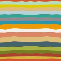 Seamless design of multi color hand drawing stripe. Retro and vintage stripes background. vector