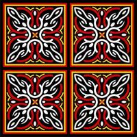 Ethnic pattern from Toraja Indonesia. Traditionally applied on wood carving at Toraja's house named Tongkonan. vector