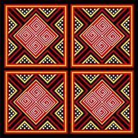 Ethnic pattern from Toraja Indonesia. Traditionally applied on wood carving at Toraja's house named Tongkonan. vector